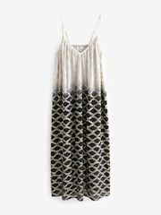 Monochrome Ombre Maxi Volume Summer Dress - Image 6 of 7
