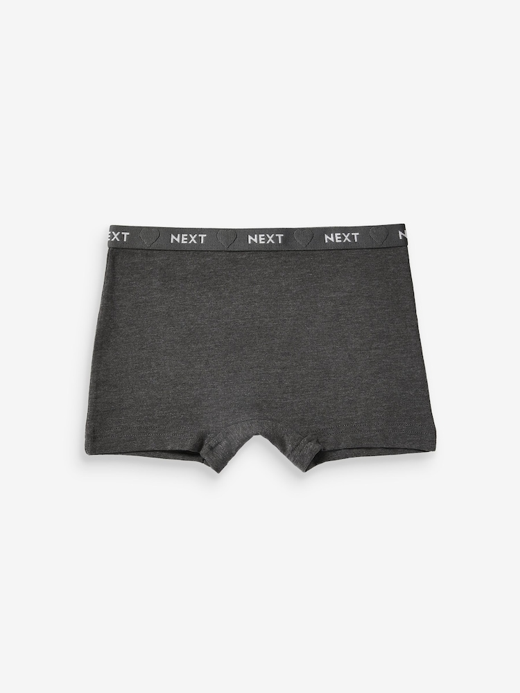 Charcoal Grey Sparkle Short Briefs 5 Pack (2-16yrs) - Image 2 of 4