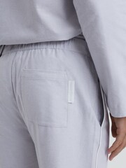 Reiss Ice Grey Farley Cotton Drawstring Pyjama Bottoms - Image 5 of 5