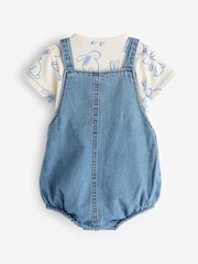 Denim Blue Dungarees And Bodysuit Baby Set (0mths-2yrs) - Image 3 of 4