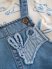 Denim Blue Dungarees And Bodysuit Baby Set (0mths-2yrs) - Image 4 of 4