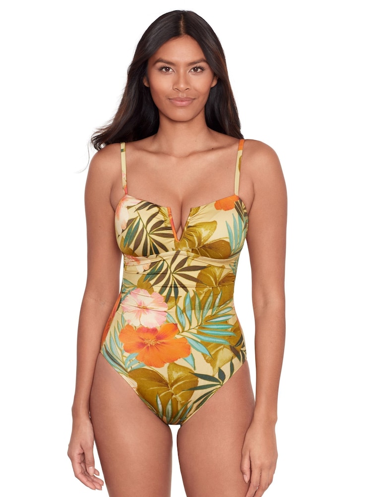 Lauren Ralph Lauren Island Tropical V Wire Swimsuit - Image 1 of 4 Lauren Ralph Lauren Island Tropical V Wire Swimsuit - Image 1 of 4