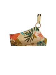 Lauren Ralph Lauren Gold Island Tropical Rattan Ring One Shoulder Bikini Top - Image 5 of 5