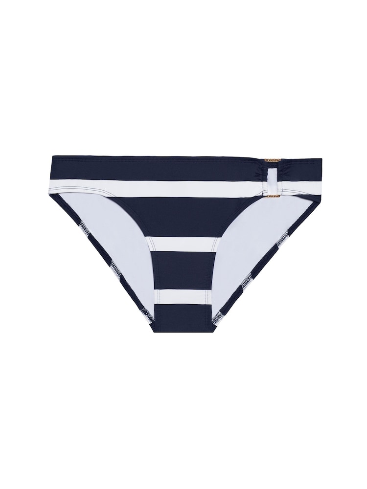 Lauren Ralph Lauren Blue Mariner Stripe Ring Front Bikini Bottoms - Image 4 of 4 Lauren Ralph Lauren Blue Mariner Stripe Ring Front Bikini Bottoms - Image 4 of 4