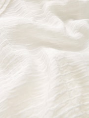 White Textured Longline Overhead Shirt Cover-Up - Image 7 of 7