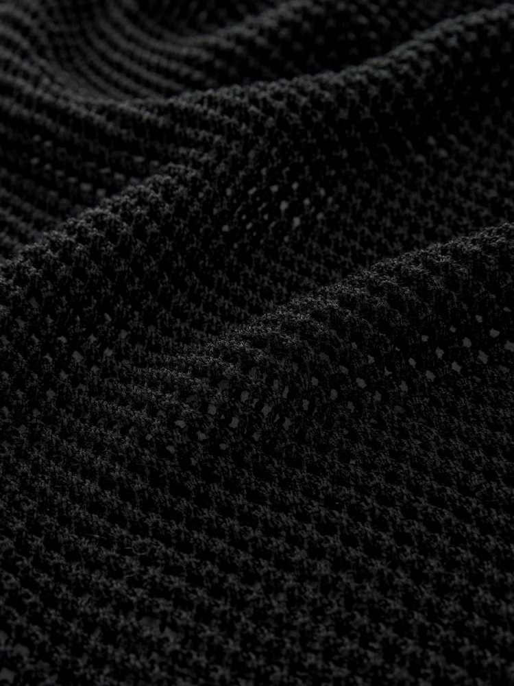 Black Overhead Knitted Cover-Up - Image 5 of 5