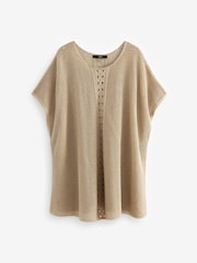 Gold Sparkle Overhead Knitted Cover-Up - Image 6 of 7