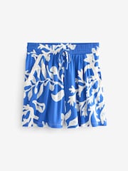 Blue Print Elasticated Waist Jersey Shorts - Image 4 of 5