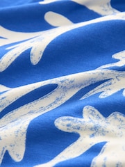 Blue Print Elasticated Waist Jersey Shorts - Image 5 of 5