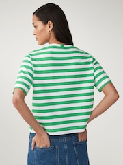 Green Short Sleeve Heavyweight Shorter Length Top - Image 2 of 6