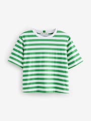 Green Short Sleeve Heavyweight Shorter Length Top - Image 5 of 6