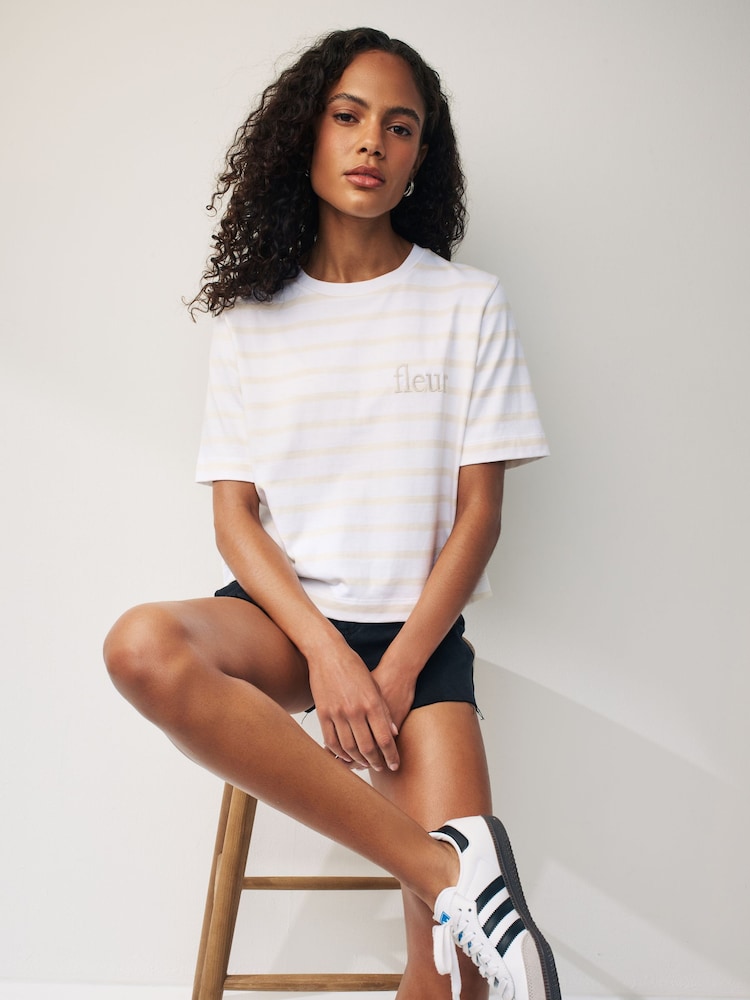 Neutral Short Sleeve Heavyweight Shorter Length Top - Image 1 of 6