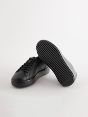 Black School Leather Lace Up Shoes - Image 3 of 5