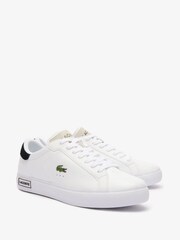 Lacoste Powercourt White Trainers - Image 3 of 6