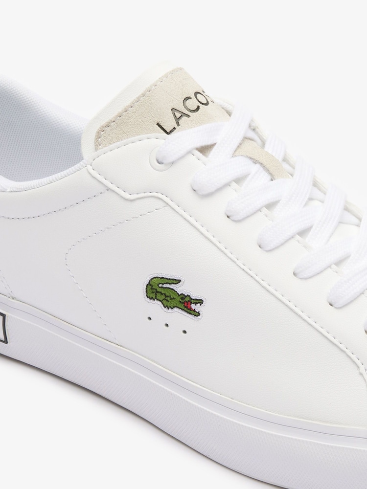 Lacoste Powercourt White Trainers - Image 6 of 6