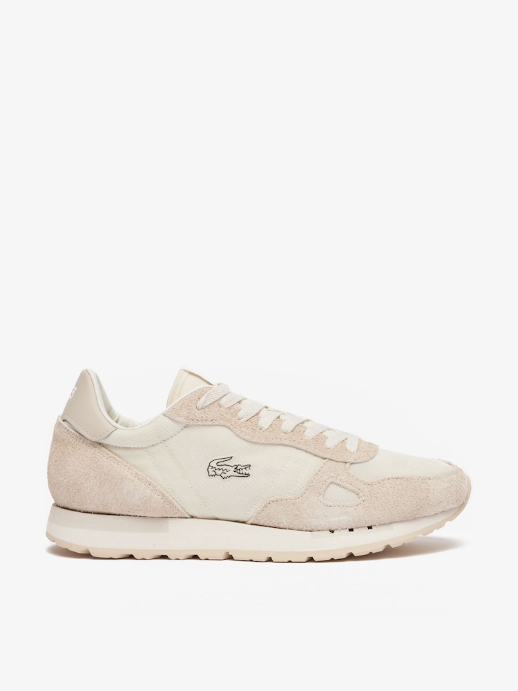 Lacoste Cream Partner 70s 124 2 SMA Trainers - Image 1 of 6
