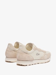 Lacoste Cream Partner 70s 124 2 SMA Trainers - Image 3 of 6
