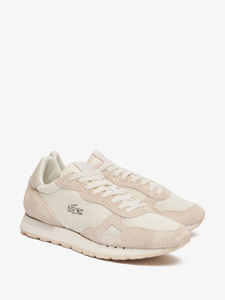Lacoste Cream Partner 70s 124 2 SMA Trainers - Image 5 of 6