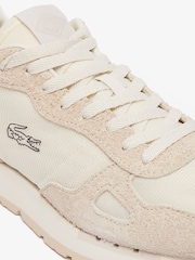 Lacoste Cream Partner 70s 124 2 SMA Trainers - Image 6 of 6