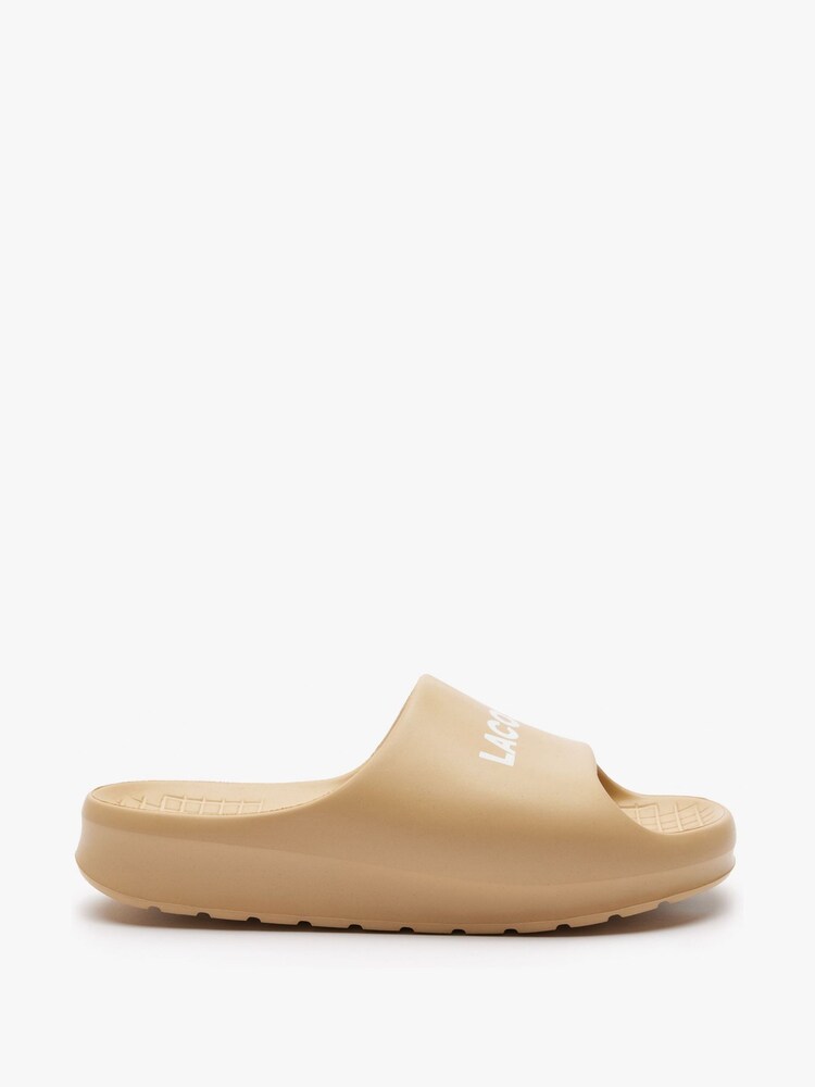 Lacoste Womens Tan Serve 2.0 Sliders - Image 1 of 1 Lacoste Womens Tan Serve 2.0 Sliders - Image 1 of 1