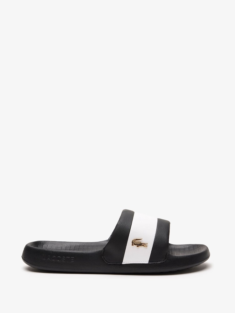 Negro carbón - Lacoste Logo Stripe Sandals - Imagen 1 de 6