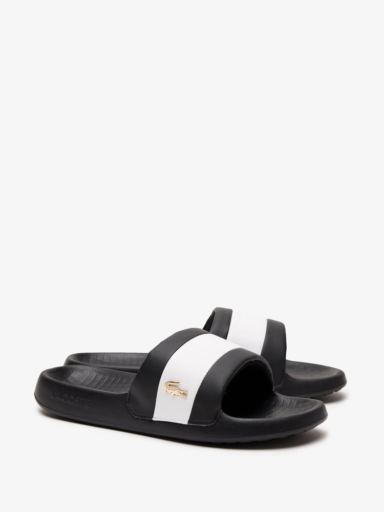 Negro carbón - Lacoste Logo Stripe Sandals - Imagen 2 de 6