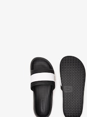 Negro carbón - Lacoste Logo Stripe Sandals - Imagen 4 de 6