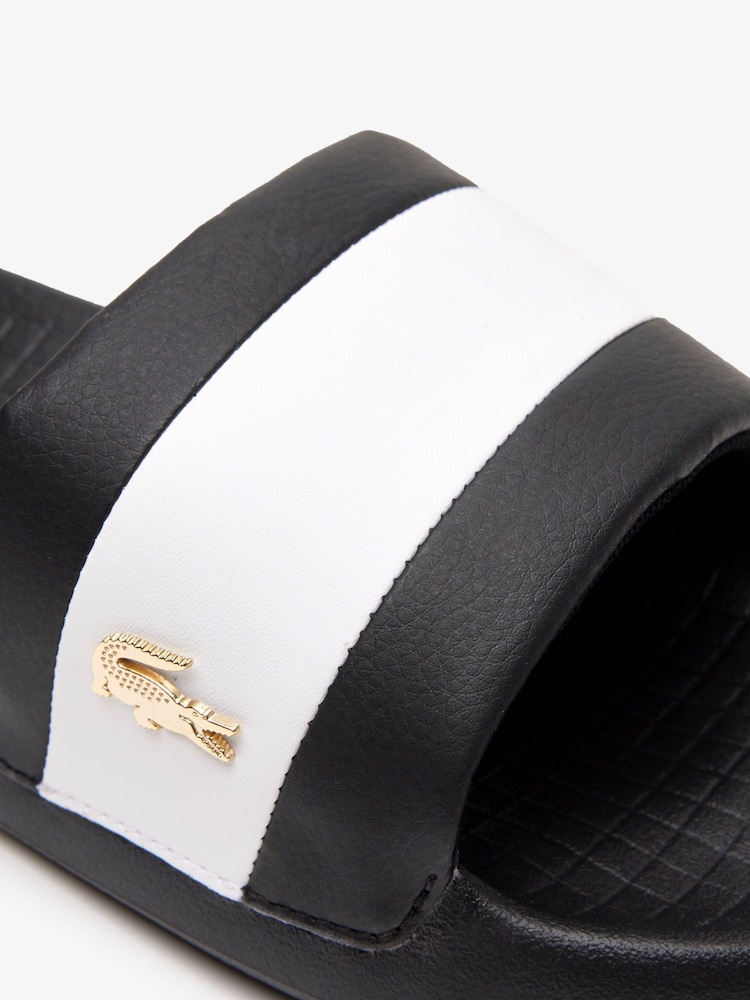 Negro carbón - Lacoste Logo Stripe Sandals - Imagen 6 de 6