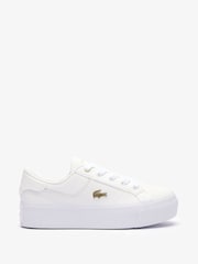 Women's Ziane Platform Leather Trainers - Image 1 of 6