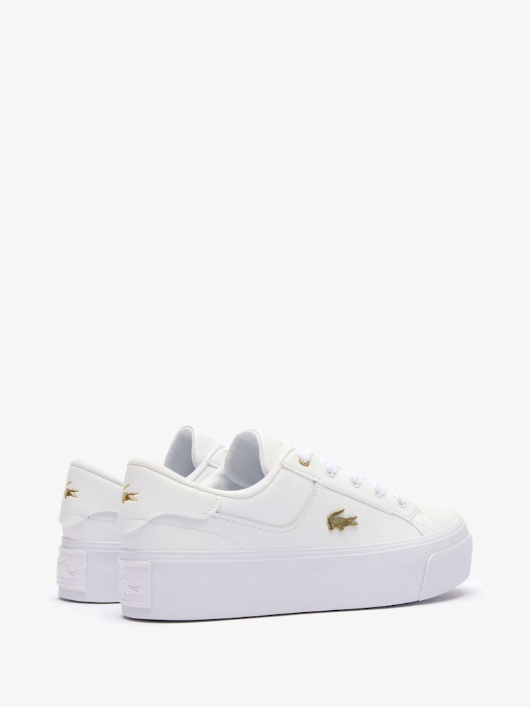 Women's Ziane Platform Leather Trainers - Image 3 of 6