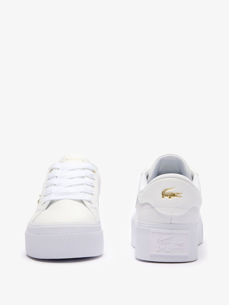 Women's Ziane Platform Leather Trainers - Image 5 of 6