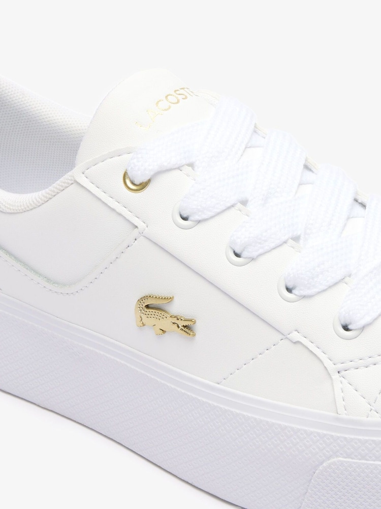 Women's Ziane Platform Leather Trainers - Image 6 of 6