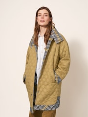 White Stuff Grey Maddie Reversible Coat - Image 4 of 7