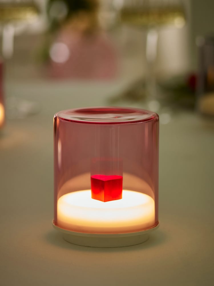 Indigo Owl Pink Gem Wireless Table Lamp - Image 1 of 5