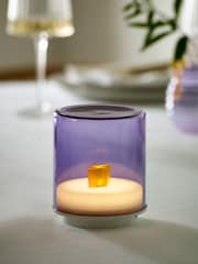 Indigo Owl Lilac Purple Gem Wireless Table Lamp - Image 2 of 5