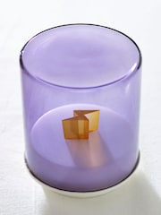 Indigo Owl Lilac Purple Gem Wireless Table Lamp - Image 3 of 5