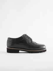 Black Chunky Leather Brogue - Image 2 of 5