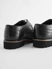 Black Chunky Leather Brogue - Image 5 of 5