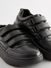 Noir - Chaussures Standard Fit (F) School en cuir à fermeture tactile - Image 5 de 7