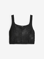 Black Knitted Co-ord Top - Image 5 of 6