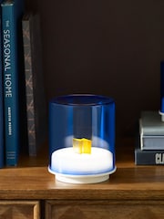 Indigo Owl Blue Gem Wireless Table Lamp - Image 1 of 9