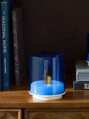 Indigo Owl Blue Gem Wireless Table Lamp - Image 2 of 9