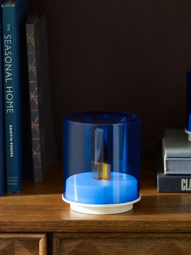 Indigo Owl Blue Gem Wireless Table Lamp - Image 2 of 9