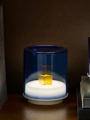 Indigo Owl Blue Gem Wireless Table Lamp - Image 3 of 9