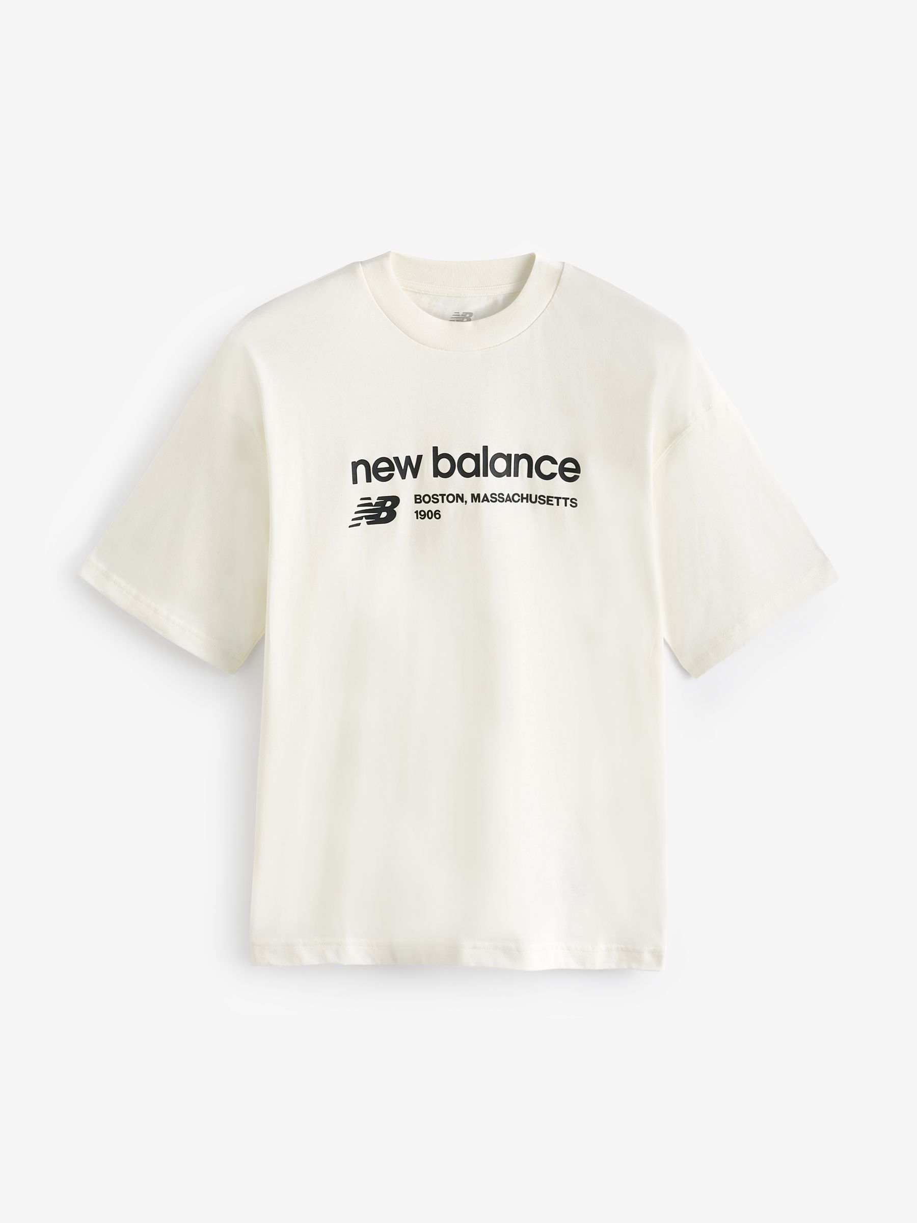 Buy New Balance White Linear Heritage Jersey Oversized T