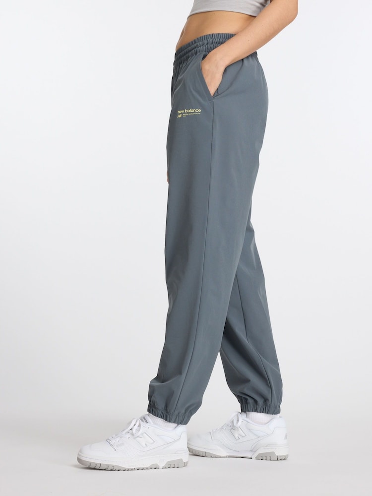 New Balance Grey Athletics Stretch Woven Joggers - Image 2 of 7