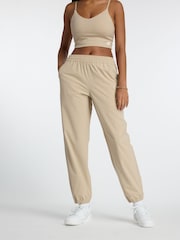 New Balance Brown Athletics Stretch Woven Joggers - Image 1 of 9