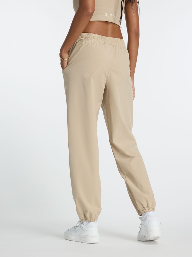 New Balance Brown Athletics Stretch Woven Joggers - Image 2 of 9