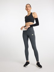 New Balance Grey Harmony 27 Inch High Rise Leggings - Image 3 of 10