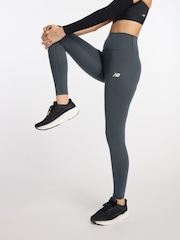 New Balance Grey Harmony 27 Inch High Rise Leggings - Image 5 of 10